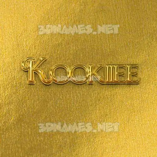 kookiiee in All Gold style - 3D name wallpaper kookiiee in All Gold style - 3D name wallpaper