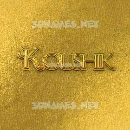 koushik in All Gold style - 3D name wallpaper koushik in All Gold style - 3D name wallpaper