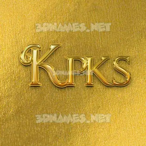 kpks in All Gold style - 3D name wallpaper kpks in All Gold style - 3D name wallpaper