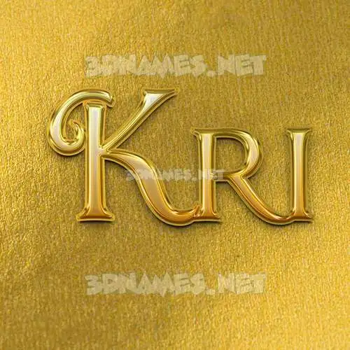 kri in All Gold style - 3D name wallpaper kri in All Gold style - 3D name wallpaper