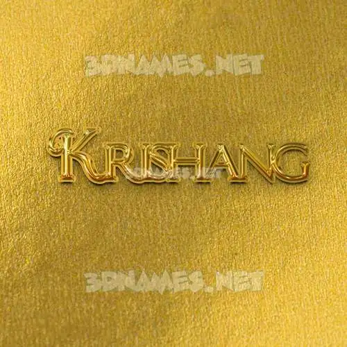 krishang in All Gold style - 3D name wallpaper krishang in All Gold style - 3D name wallpaper