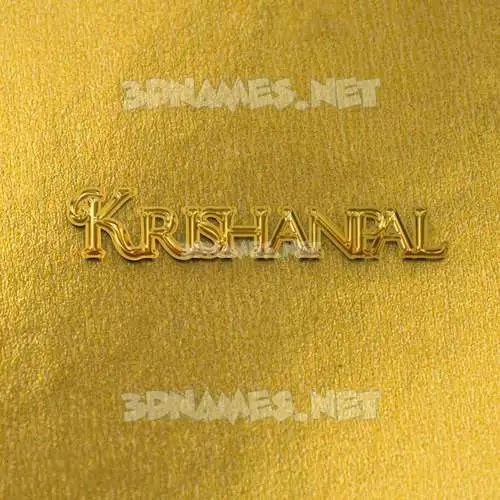 krishanpal in All Gold style - 3D name wallpaper krishanpal in All Gold style - 3D name wallpaper