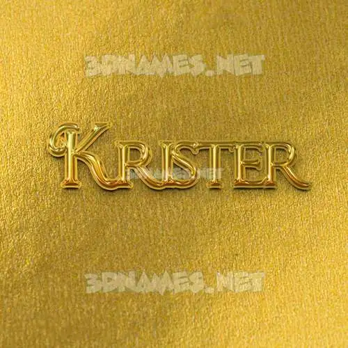 krister in All Gold style - 3D name wallpaper krister in All Gold style - 3D name wallpaper