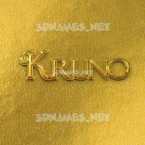 kruno in All Gold style - 3D name wallpaper kruno in All Gold style - 3D name wallpaper