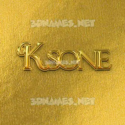 ksone in All Gold style - 3D name wallpaper ksone in All Gold style - 3D name wallpaper