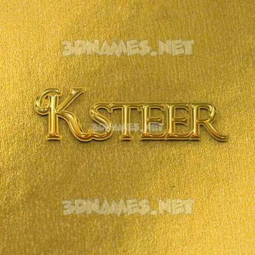 ksteer in All Gold style - 3D name wallpaper ksteer in All Gold style - 3D name wallpaper