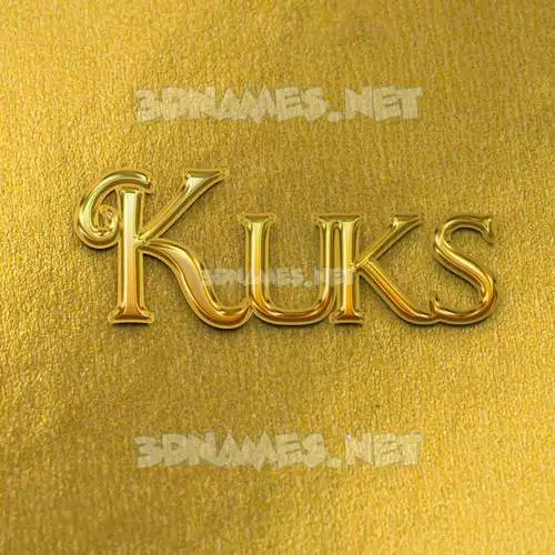 kuks in All Gold style - 3D name wallpaper kuks in All Gold style - 3D name wallpaper
