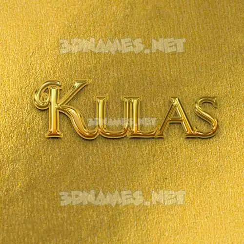 kulas in All Gold style - 3D name wallpaper kulas in All Gold style - 3D name wallpaper