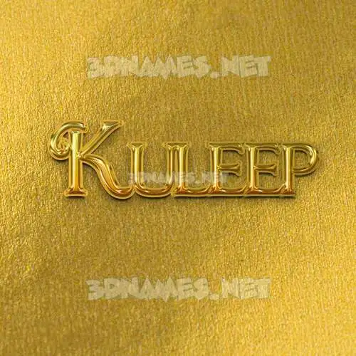 kuleep in All Gold style - 3D name wallpaper kuleep in All Gold style - 3D name wallpaper