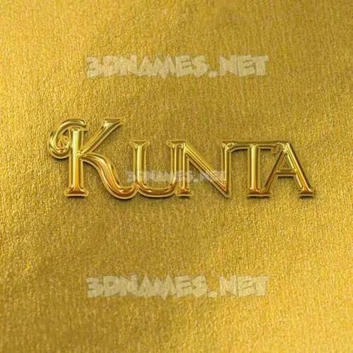 kunta in All Gold style - 3D name wallpaper kunta in All Gold style - 3D name wallpaper
