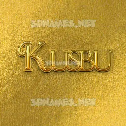 kusbu in All Gold style - 3D name wallpaper kusbu in All Gold style - 3D name wallpaper