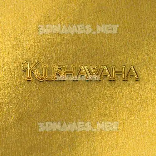 kushawaha in All Gold style - 3D name wallpaper kushawaha in All Gold style - 3D name wallpaper
