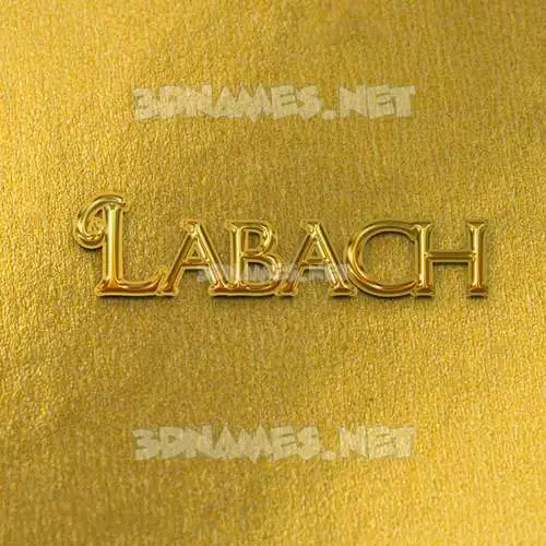 labach in All Gold style - 3D name wallpaper labach in All Gold style - 3D name wallpaper