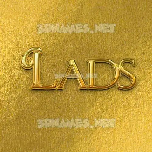 lads in All Gold style - 3D name wallpaper lads in All Gold style - 3D name wallpaper