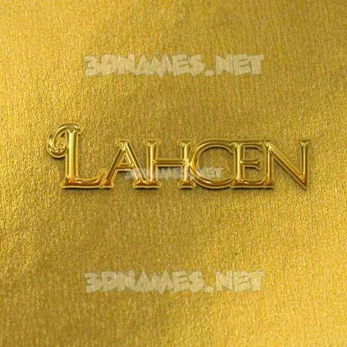 lahcen in All Gold style - 3D name wallpaper lahcen in All Gold style - 3D name wallpaper