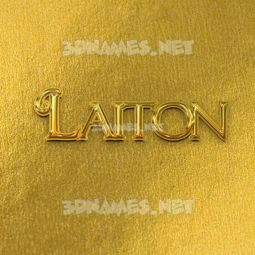 laiton in All Gold style - 3D name wallpaper laiton in All Gold style - 3D name wallpaper