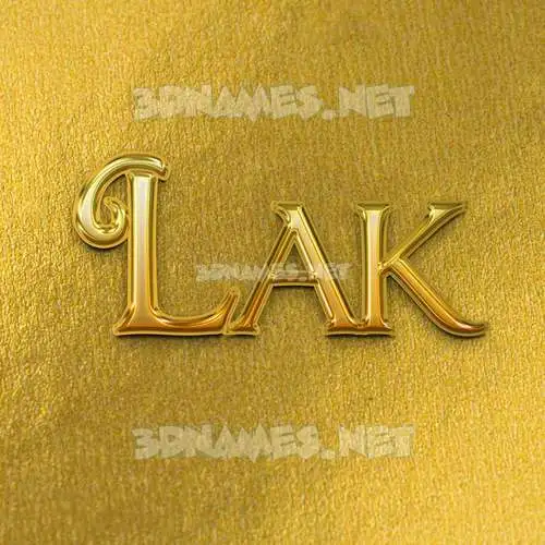 lak in All Gold style - 3D name wallpaper lak in All Gold style - 3D name wallpaper
