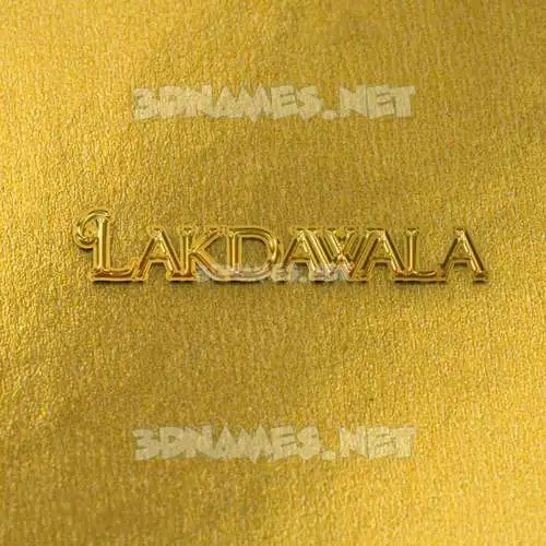 lakdawala in All Gold style - 3D name wallpaper lakdawala in All Gold style - 3D name wallpaper