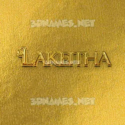 lakeitha in All Gold style - 3D name wallpaper lakeitha in All Gold style - 3D name wallpaper