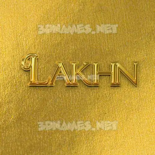 lakhn in All Gold style - 3D name wallpaper lakhn in All Gold style - 3D name wallpaper
