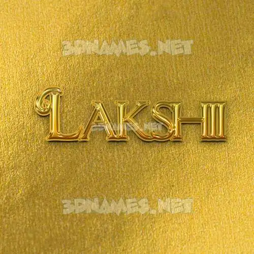 lakshii in All Gold style - 3D name wallpaper lakshii in All Gold style - 3D name wallpaper