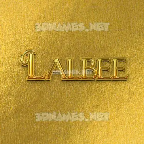 lalbee in All Gold style - 3D name wallpaper lalbee in All Gold style - 3D name wallpaper
