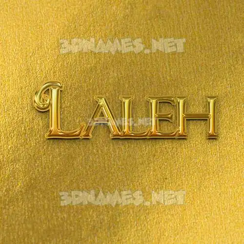 laleh in All Gold style - 3D name wallpaper laleh in All Gold style - 3D name wallpaper