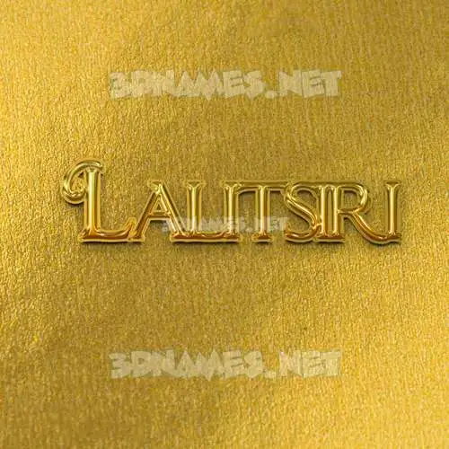 lalitsiri in All Gold style - 3D name wallpaper lalitsiri in All Gold style - 3D name wallpaper