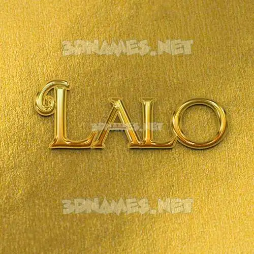 lalo in All Gold style - 3D name wallpaper lalo in All Gold style - 3D name wallpaper