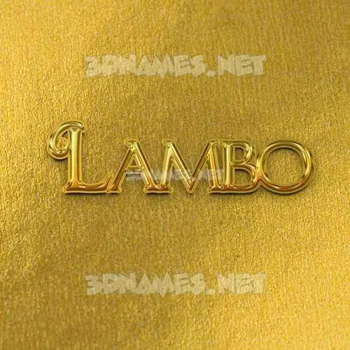 lambo in All Gold style - 3D name wallpaper lambo in All Gold style - 3D name wallpaper