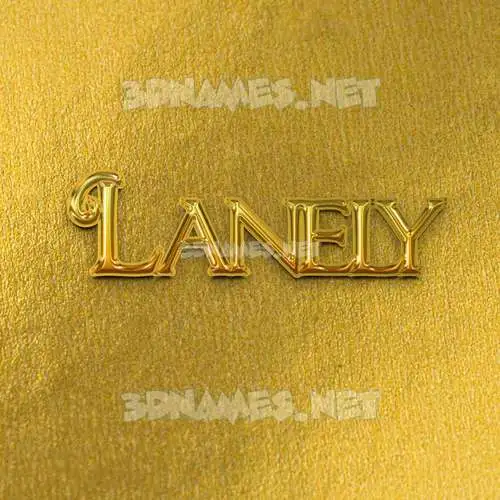 lanely in All Gold style - 3D name wallpaper lanely in All Gold style - 3D name wallpaper