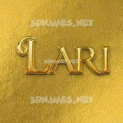 lari in All Gold style - 3D name wallpaper lari in All Gold style - 3D name wallpaper