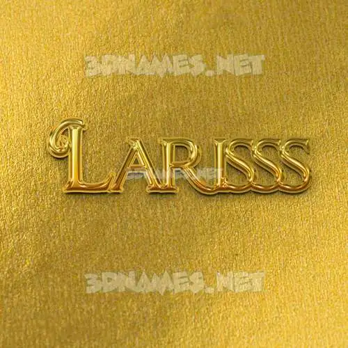 larisss in All Gold style - 3D name wallpaper larisss in All Gold style - 3D name wallpaper