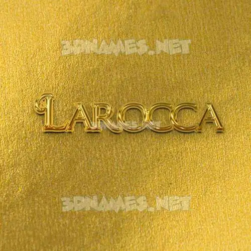 larocca in All Gold style - 3D name wallpaper larocca in All Gold style - 3D name wallpaper
