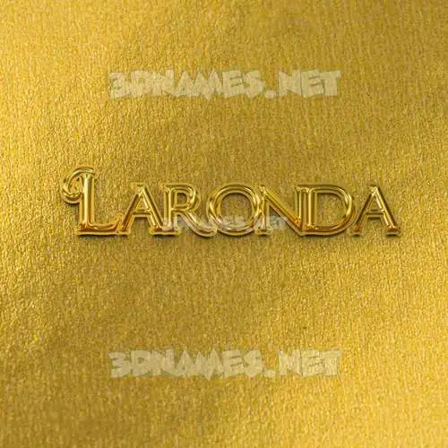 laronda in All Gold style - 3D name wallpaper laronda in All Gold style - 3D name wallpaper