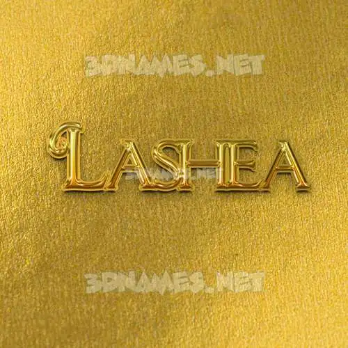 lashea in All Gold style - 3D name wallpaper lashea in All Gold style - 3D name wallpaper