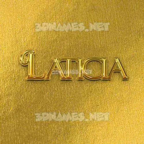 laticia in All Gold style - 3D name wallpaper laticia in All Gold style - 3D name wallpaper