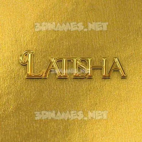 latisha in All Gold style - 3D name wallpaper latisha in All Gold style - 3D name wallpaper