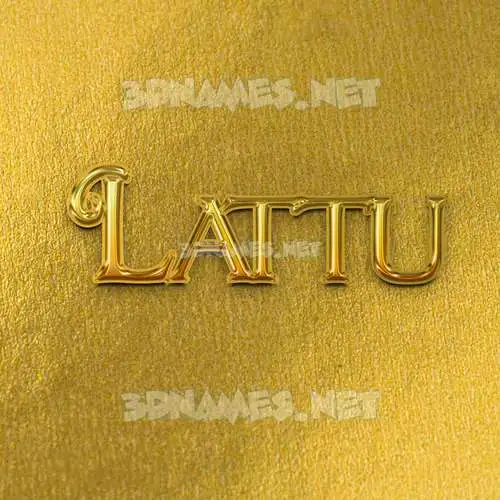 lattu in All Gold style - 3D name wallpaper lattu in All Gold style - 3D name wallpaper