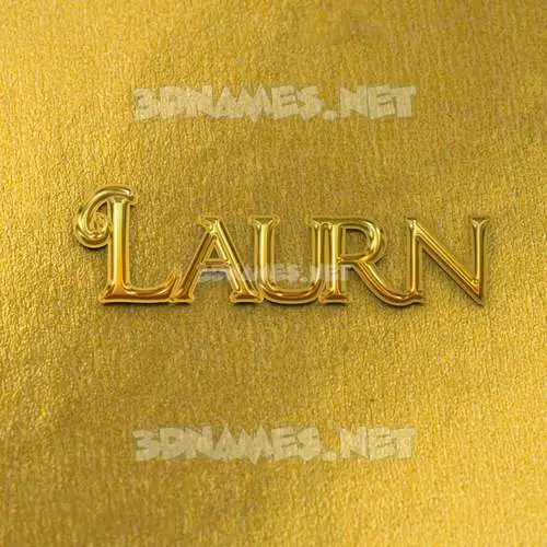 laurn in All Gold style - 3D name wallpaper laurn in All Gold style - 3D name wallpaper