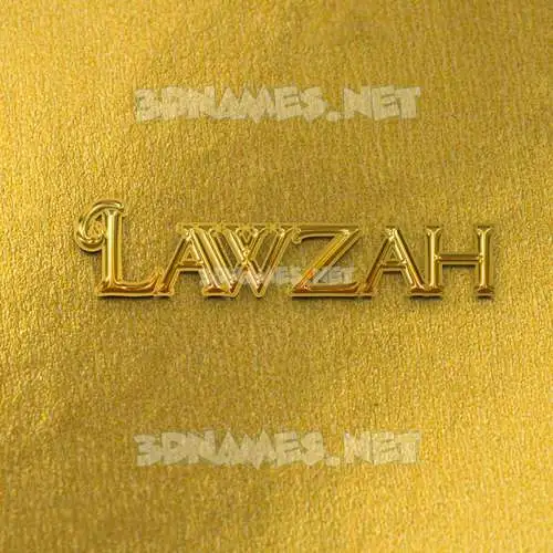 lawzah in All Gold style - 3D name wallpaper lawzah in All Gold style - 3D name wallpaper