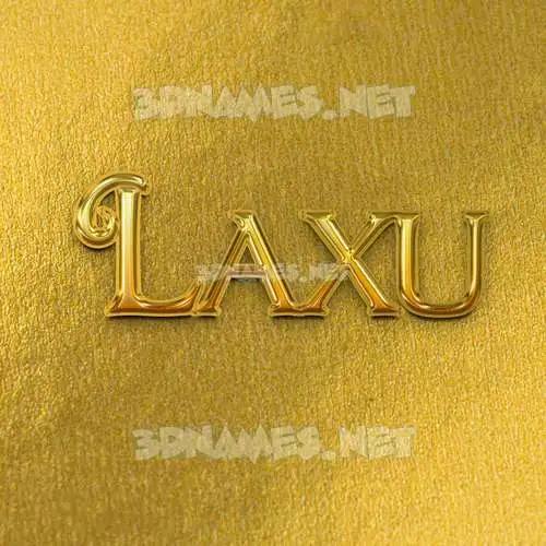 laxu in All Gold style - 3D name wallpaper laxu in All Gold style - 3D name wallpaper