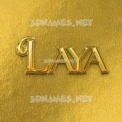 laya in All Gold style - 3D name wallpaper laya in All Gold style - 3D name wallpaper