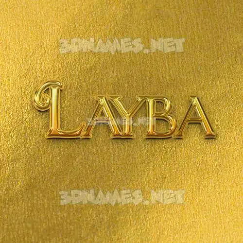 layba in All Gold style - 3D name wallpaper layba in All Gold style - 3D name wallpaper