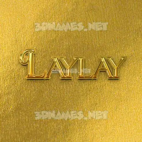 laylay in All Gold style - 3D name wallpaper laylay in All Gold style - 3D name wallpaper