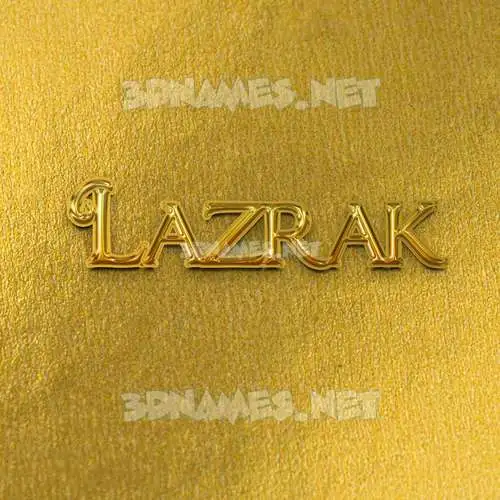 lazrak in All Gold style - 3D name wallpaper lazrak in All Gold style - 3D name wallpaper