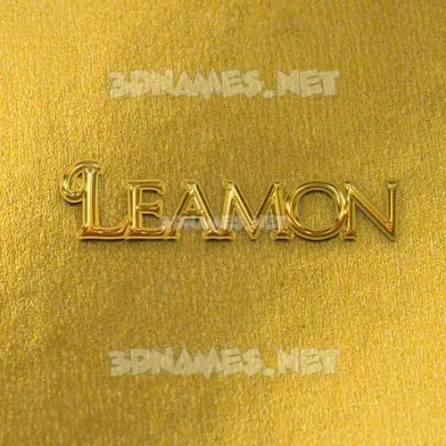 leamon in All Gold style - 3D name wallpaper leamon in All Gold style - 3D name wallpaper