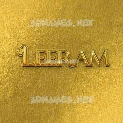 leeram in All Gold style - 3D name wallpaper leeram in All Gold style - 3D name wallpaper