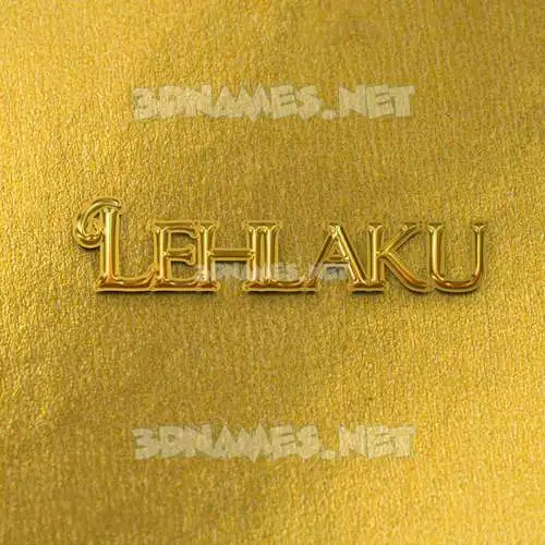 lehlaku in All Gold style - 3D name wallpaper lehlaku in All Gold style - 3D name wallpaper