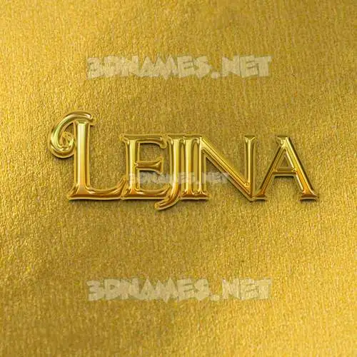 lejina in All Gold style - 3D name wallpaper lejina in All Gold style - 3D name wallpaper